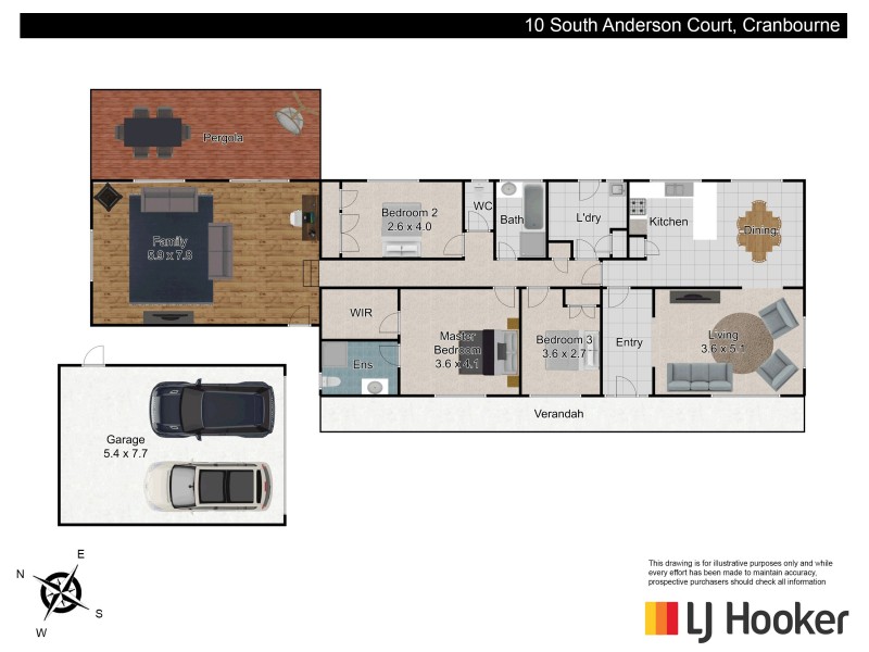 10 South Anderson Court, Cranbourne VIC 3977 Floorplan