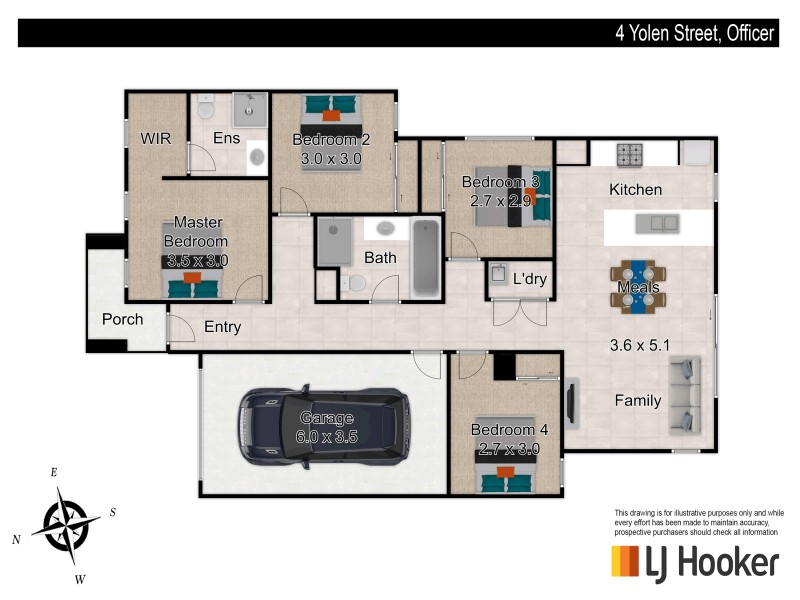 4 Yolen Street, Officer VIC 3809 Floorplan