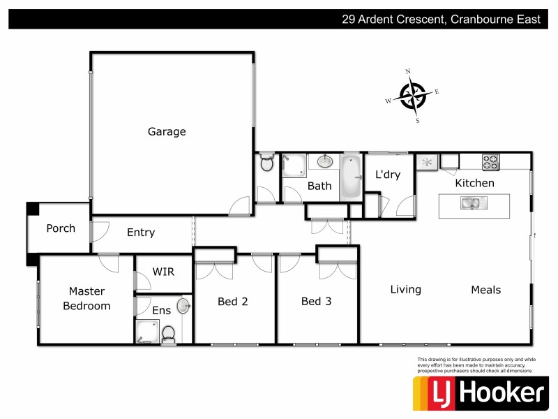 29 Ardent Cresent, Cranbourne East VIC 3977 Floorplan