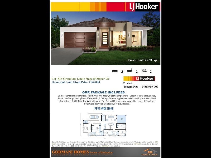 LOT 813 Grandvue Estate, Officer VIC 3809