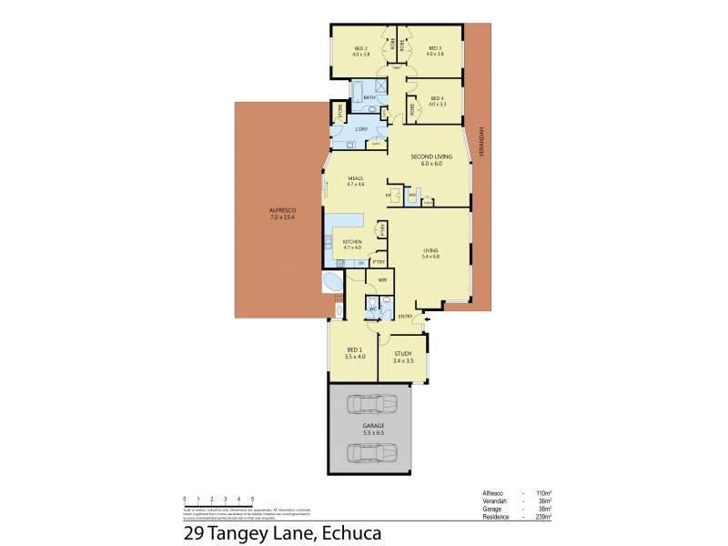29 Tangey Lane, Echuca VIC 3564 Floorplan
