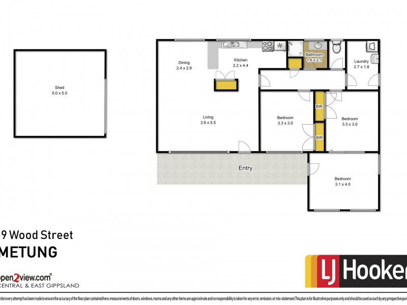 19 Wood St, Metung VIC 3904 Floorplan