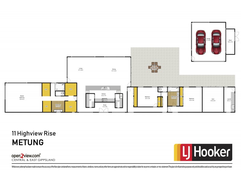 11 Highview Rise, Metung VIC 3904 Floorplan