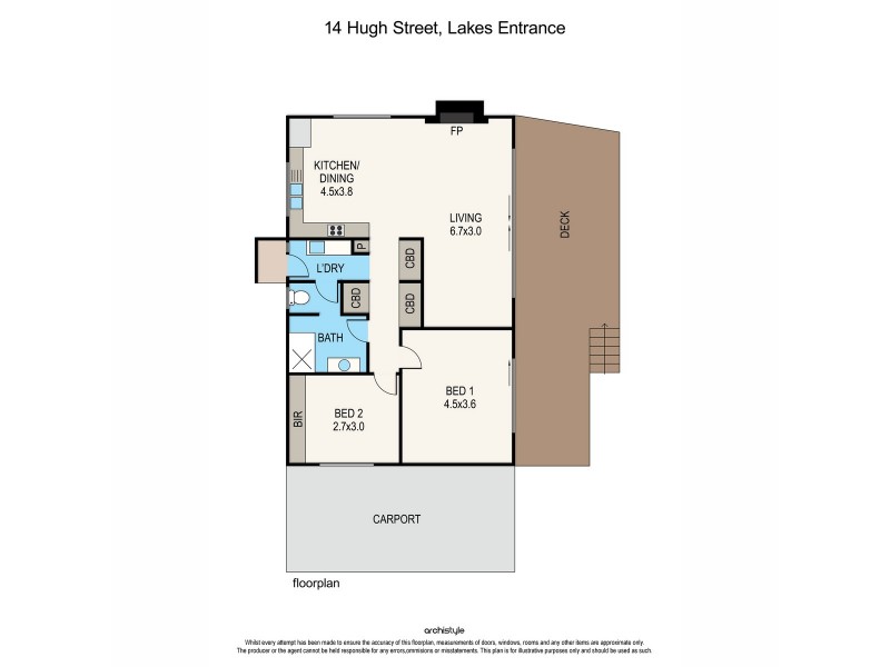 14 Hugh Street, Metung VIC 3904 Floorplan