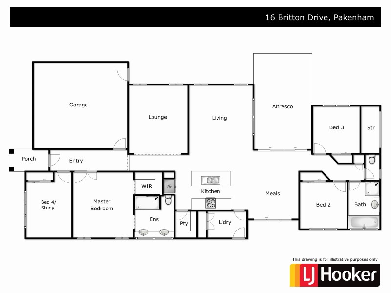 16 Britton Drive, Pakenham VIC 3810 Floorplan