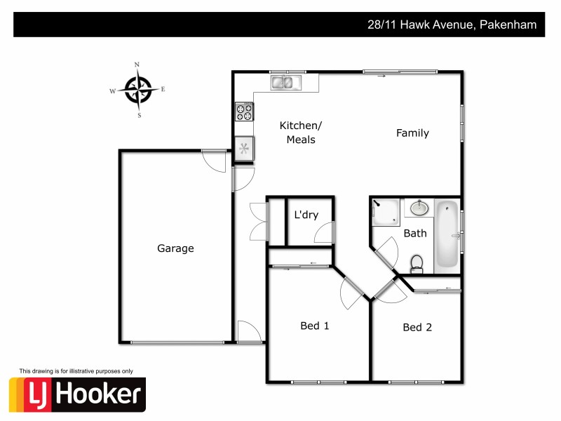 28/11 Hawk Avenue, Pakenham VIC 3810 Floorplan