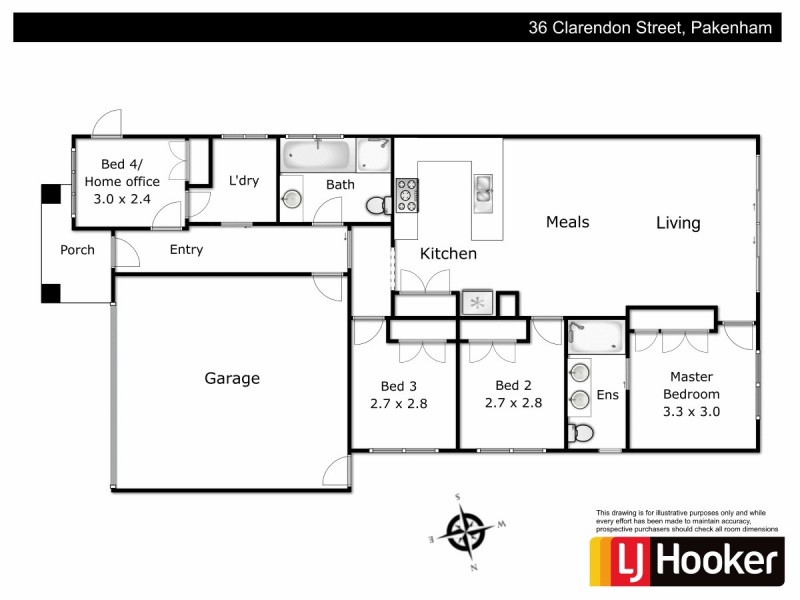 36 Clarendon Street, Pakenham VIC 3810 Floorplan