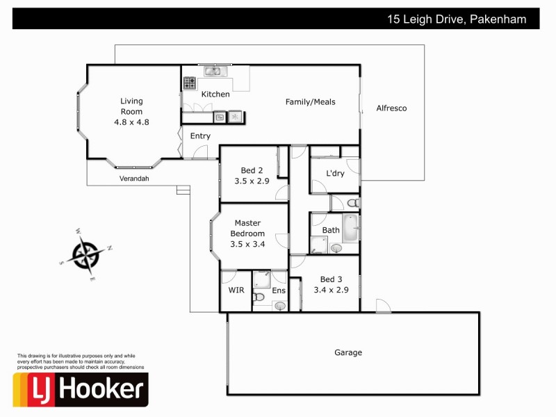 15 Leigh Drive, Pakenham VIC 3810 Floorplan