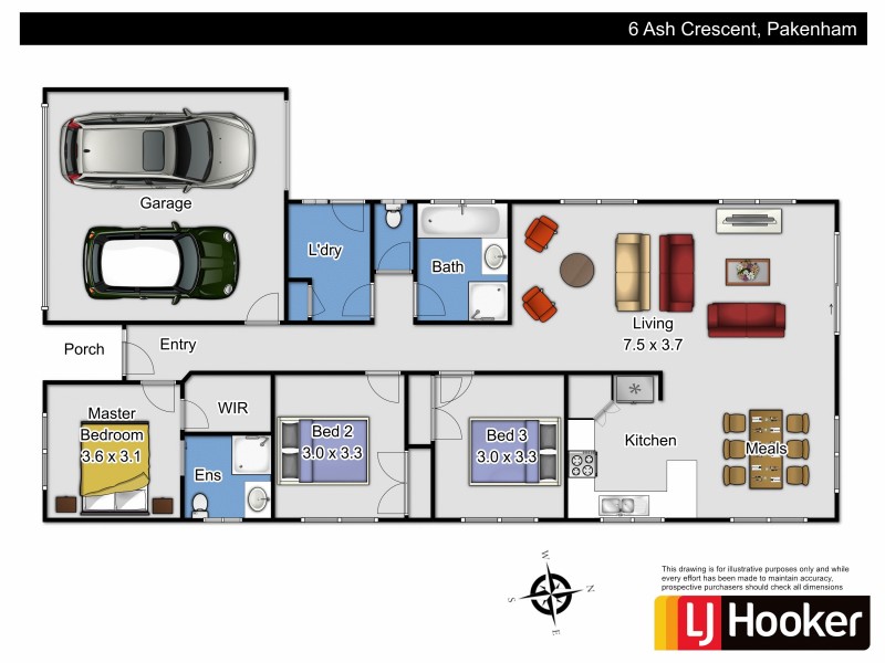 6 Ash Crescent, Pakenham VIC 3810 Floorplan