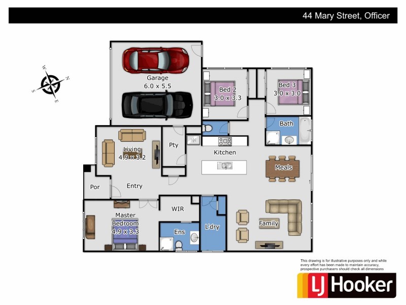 44 Mary Street, Officer VIC 3809 Floorplan