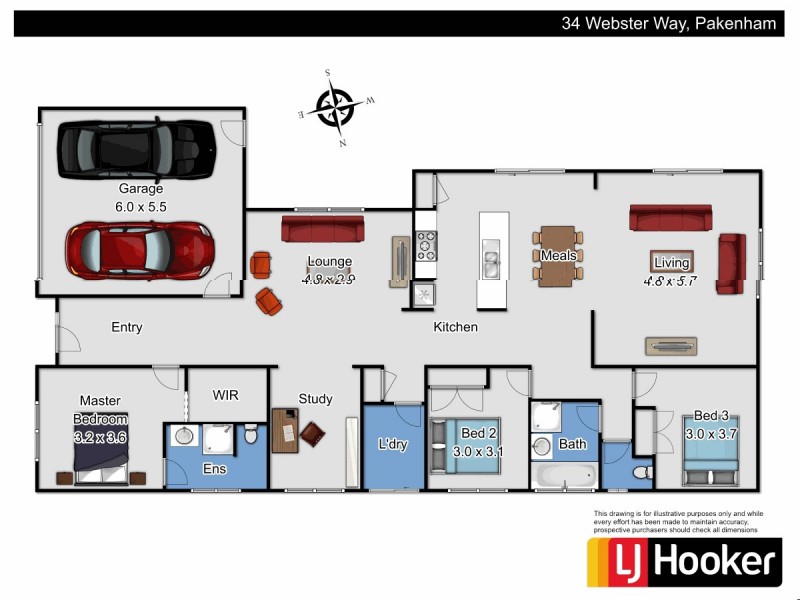 34 Webster Way, Pakenham VIC 3810 Floorplan