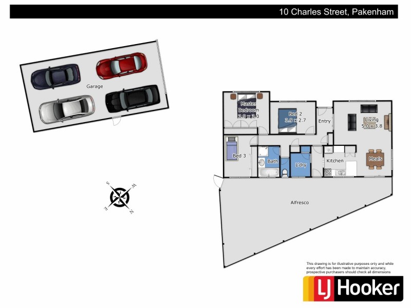 10 Charles Street, Pakenham VIC 3810 Floorplan