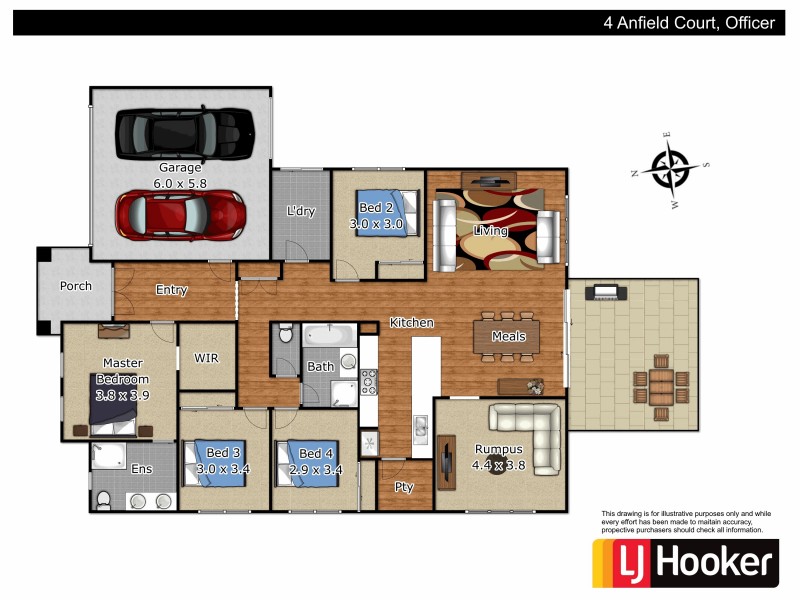 4 Anfield Court, Officer VIC 3809 Floorplan