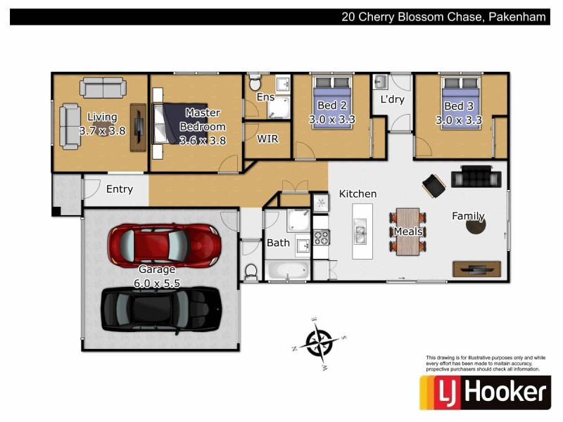 20 Cherry Blossom Chase, Pakenham VIC 3810 Floorplan
