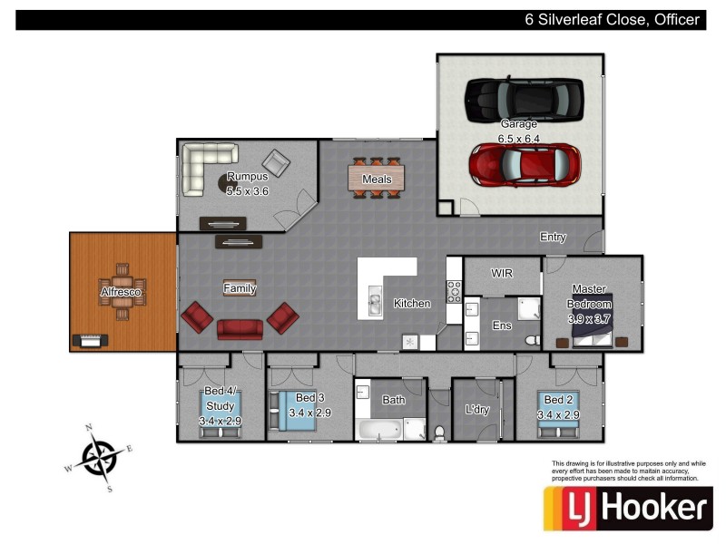 6 Silverleaf Crescent, Officer VIC 3809 Floorplan