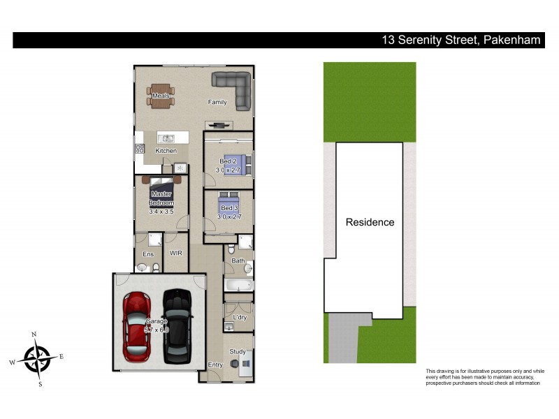 13 Serenity Street, Pakenham VIC 3810 Floorplan