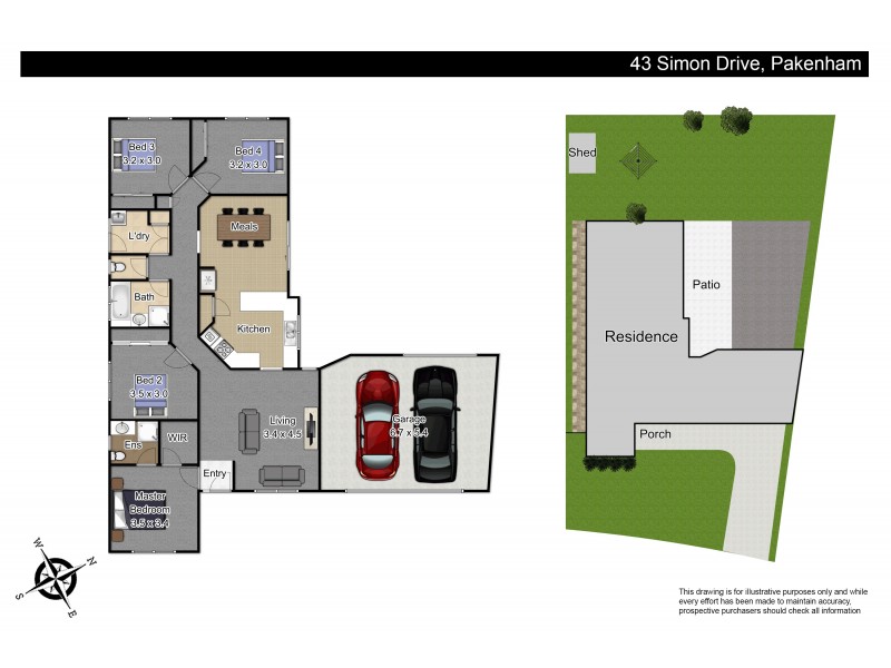 43 Simon Drive, Pakenham VIC 3810 Floorplan