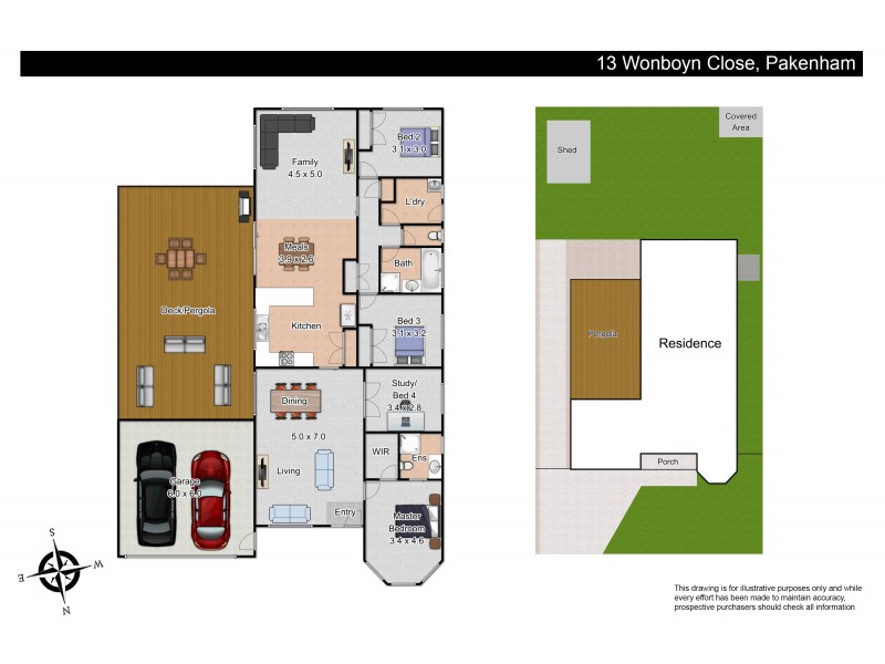13 Wonboyn Close, Pakenham VIC 3810 Floorplan