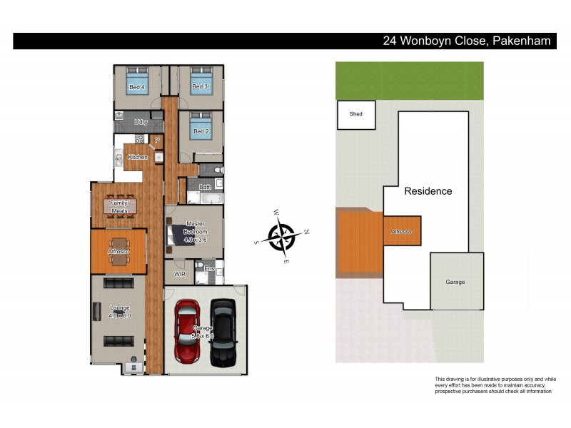 24 Wonboyn Close, Pakenham VIC 3810 Floorplan
