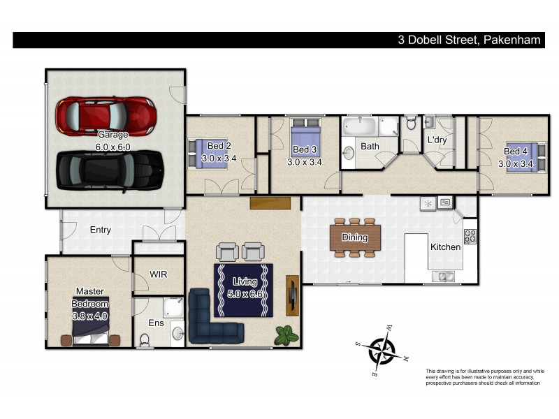 3 Dobell Street, Pakenham VIC 3810 Floorplan
