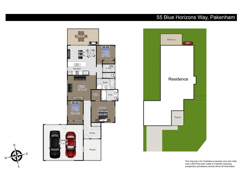 55 Blue Horizons Way, Pakenham VIC 3810 Floorplan
