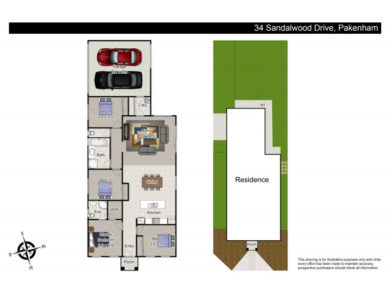 34 Sandalwood Drive, Pakenham VIC 3810 Floorplan