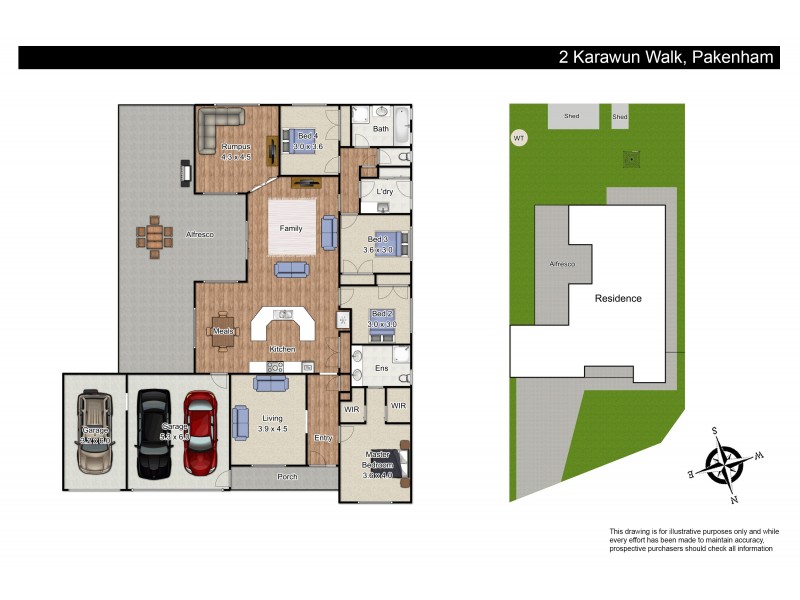 2 Karawun Walk, Pakenham VIC 3810 Floorplan