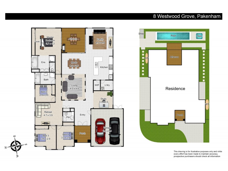 8 Westwood Grove, Pakenham VIC 3810 Floorplan