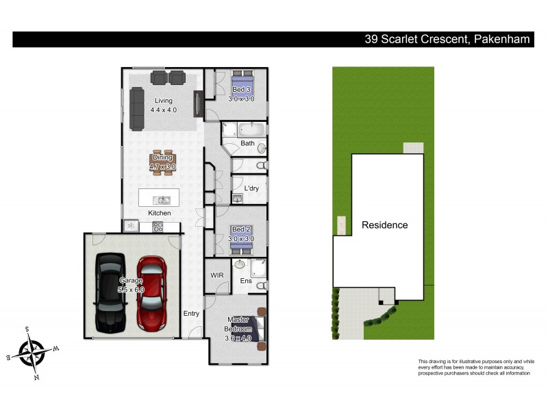 39 Scarlet Crescent, Pakenham VIC 3810 Floorplan