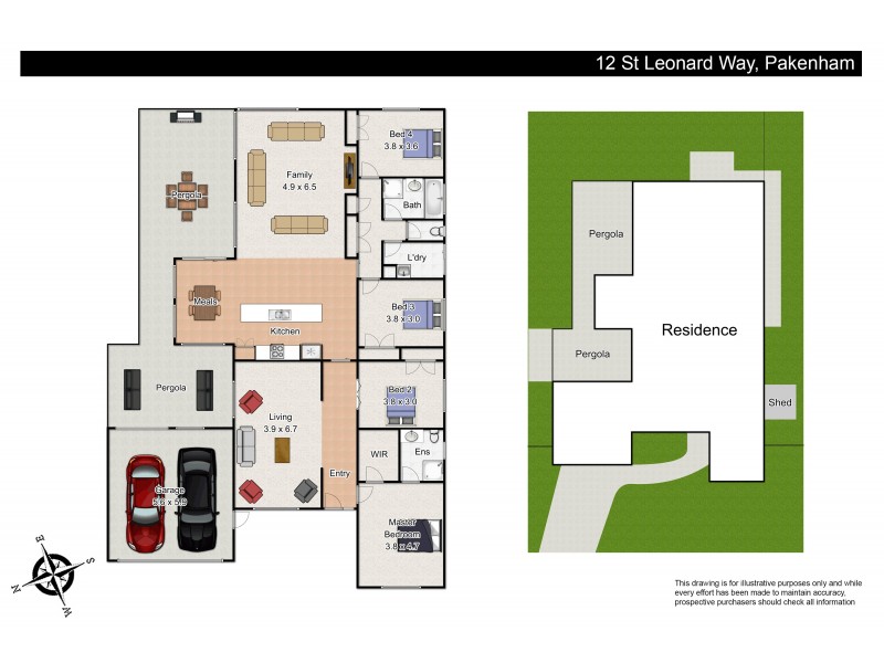 12 St Leonard Way, Pakenham VIC 3810 Floorplan