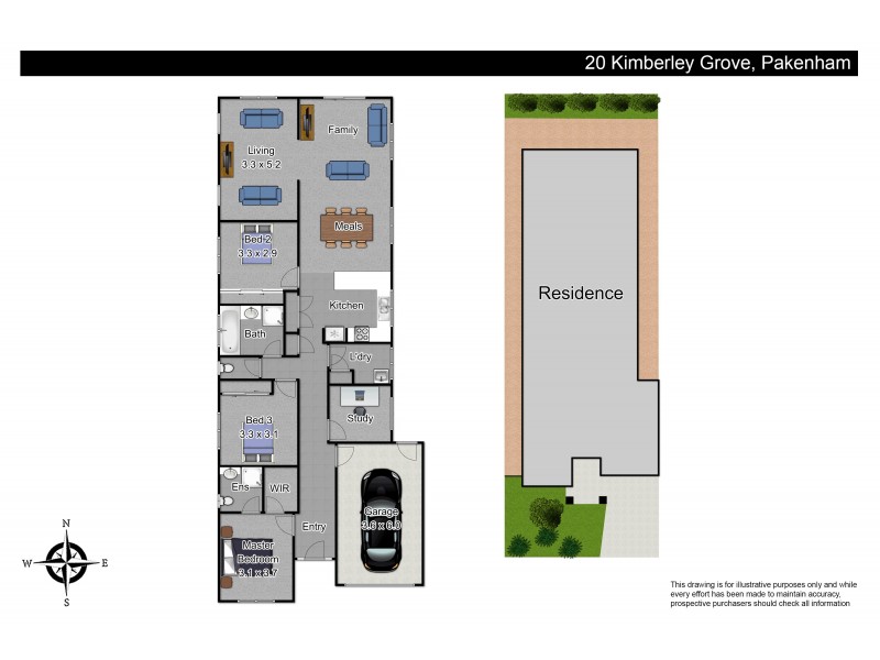 20 Kimberley Grove, Pakenham VIC 3810 Floorplan