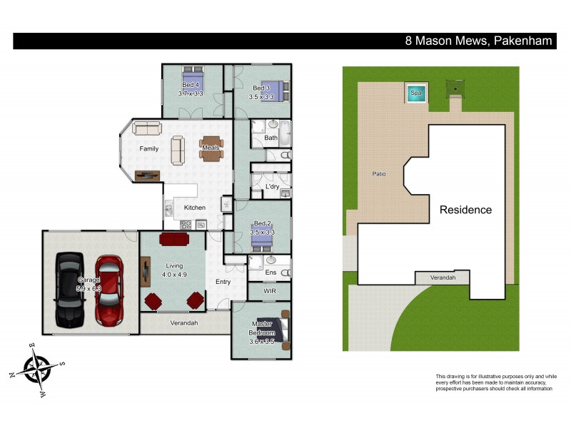 8 Mason Mews, Pakenham VIC 3810 Floorplan