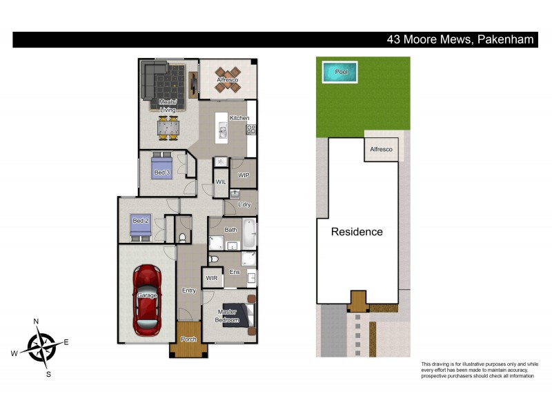 43 Moore Mews, Pakenham VIC 3810 Floorplan