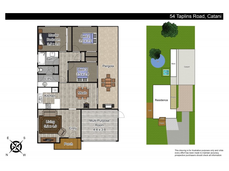 54 Taplins Road, Catani VIC 3981 Floorplan