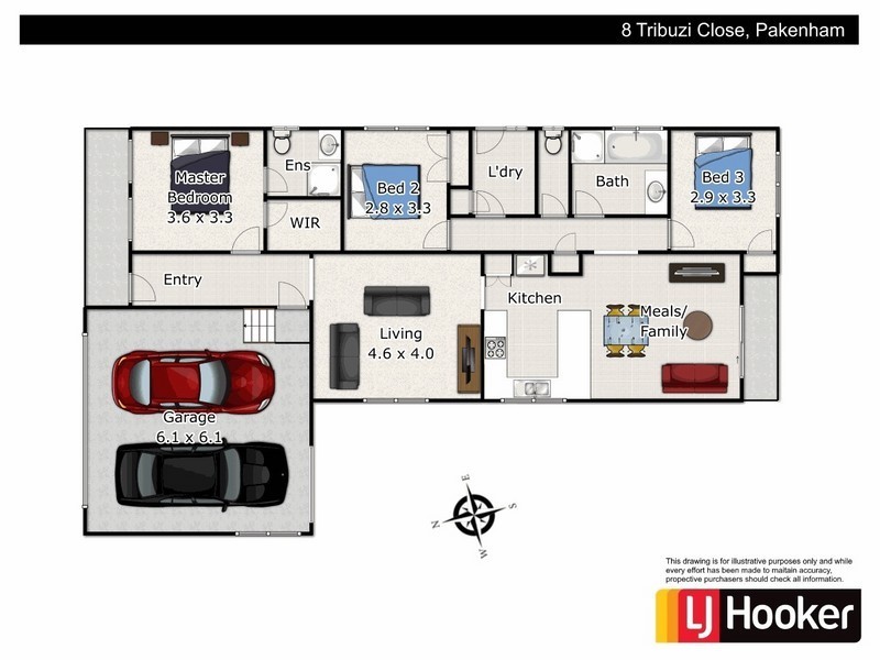 8 Tribuzi Close, Pakenham VIC 3810 Floorplan