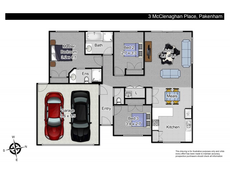 3 Mcclenaghan Place, Pakenham VIC 3810 Floorplan