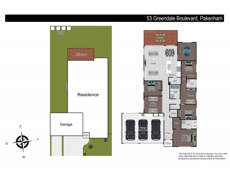 53 Greendale Boulevard, Pakenham VIC 3810 Floorplan