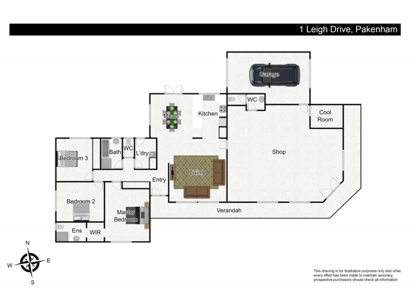 1 Leigh Drive, Pakenham VIC 3810 Floorplan