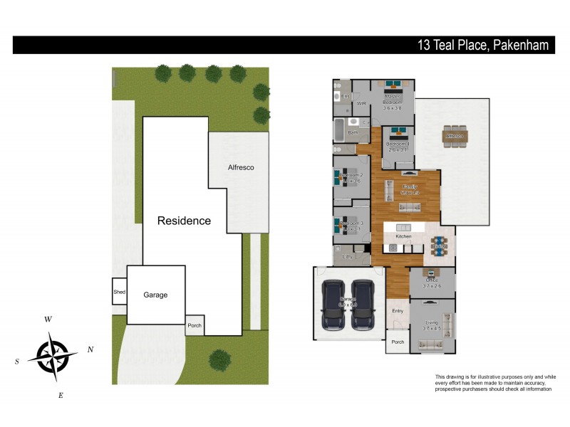 13 Teal Place, Pakenham VIC 3810 Floorplan