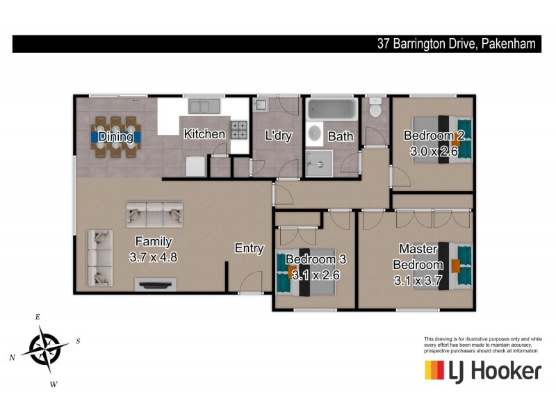 37 Barrington Drive, Pakenham VIC 3810 Floorplan
