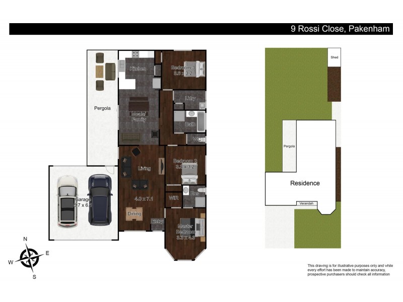 9 Rossi Close, Pakenham VIC 3810 Floorplan