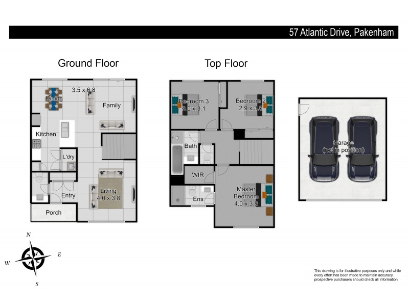 57 Atlantic Drive, Pakenham VIC 3810 Floorplan