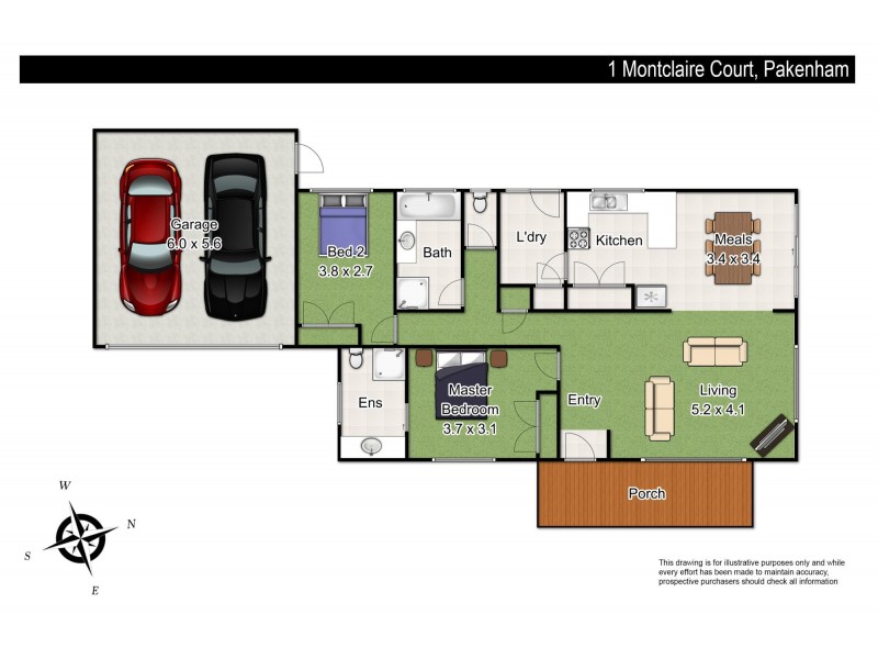 1/1 Montclaire Court, Pakenham VIC 3810 Floorplan
