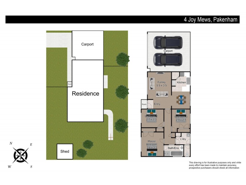 4 Joy Mews, Pakenham VIC 3810 Floorplan