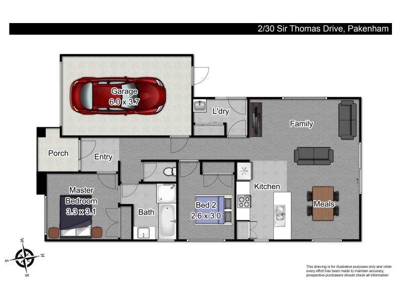 3/30 Sir Thomas Drive, Pakenham VIC 3810 Floorplan