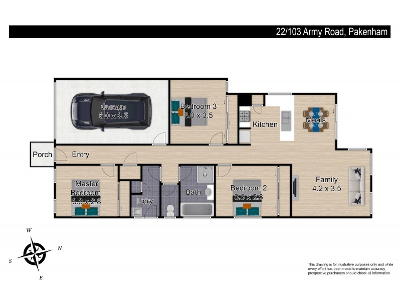 22/103 Army Road, Pakenham VIC 3810 Floorplan