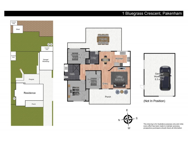1 Bluegrass Crescent, Pakenham VIC 3810 Floorplan