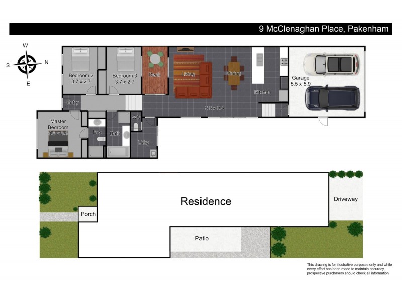 9 McClenaghan Place, Pakenham VIC 3810 Floorplan