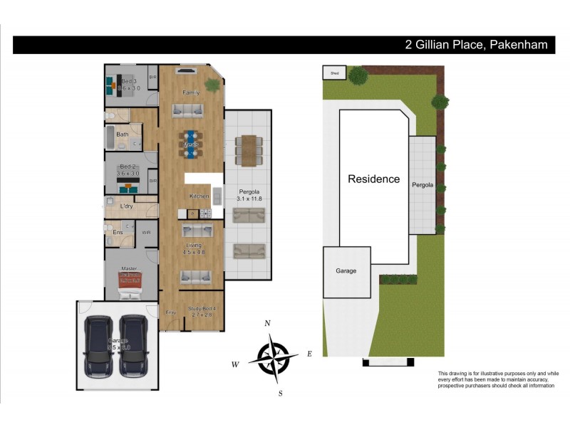 2 Gillian Place, Pakenham VIC 3810 Floorplan