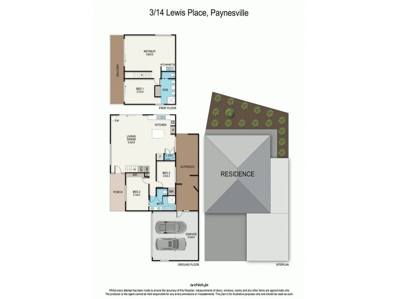 3/14 Lewis Place, Paynesville VIC 3880 Floorplan